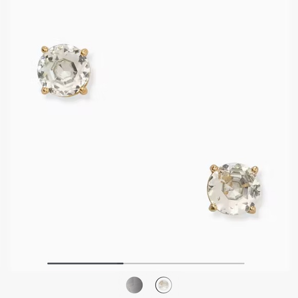 Kate Spade Gumdrop Stud Earrings in Clear ♠️🪩♠️🪩♠️🪩♠️🪩♠️🪩♠️🪩♠️🪩♠️🪩 - Picture 1 of 3